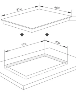 Bếp điện từ 3 vùng nấu Malloca MH 03IR N / Bếp 2 từ 1 điện, kính Eurokera chấm bi - 5 BẾP ĐIỆN TỪ 3 VÙNG NẤU MALLOCA MH 03IR N