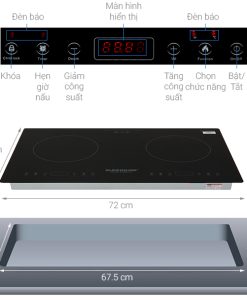 BẾP ĐIỆN TỪ ĐÔI SUNHOUSE SHB9101 - 5 BẾP ĐIỆN TỪ ĐÔI SUNHOUSE SHB9101