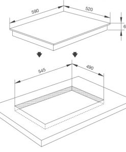 Bếp Điện Từ Malloca MI 593 WN Mặt Kính 3 Bếp - 48 BẾP ĐIỆN TỪ MALLOCA MI 593 WN MẶT KÍNH 3 BẾP