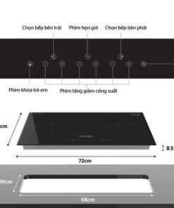 BẾP ĐÔI ĐIỆN TỪ SUNHOUSE SHB DI01