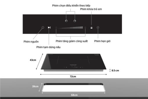 BẾP ĐÔI ĐIỆN TỪ SUNHOUSE SHB DI02