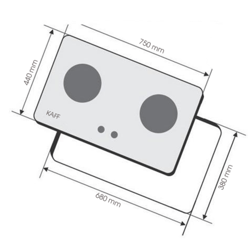 BẾP GAS ÂM KAFF KF 212