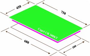 BẾP GAS ÂM KÍNH 3 LÒ CAPRI CR-308KT