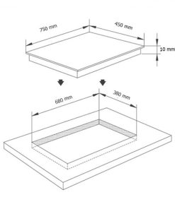 BẾP GAS ÂM KÍNH 3 LÒ CAPRI CR-309KT RED