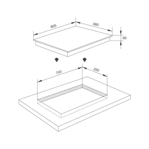 BẾP TỪ 3 VÙNG NẤU MALLOCA MH-03IS
