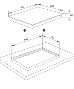 Bếp từ 3 vùng nấu Malloca MI 593 BN / Nhập khẩu Tây Ban Nha, kính Schott Ceran - 13 BẾP TỪ 3 VÙNG NẤU MALLOCA MI 593 BN