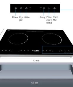 BẾP TỪ ĐÔI CAPRI CR-801KT