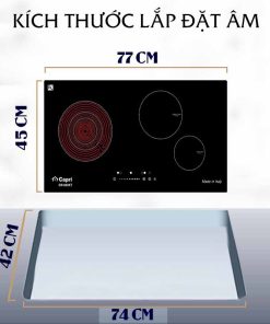 Bếp từ hồng ngoại 3 vùng nấu Capri CR-810KT Chấm bi - 4 BẾP TỪ HỒNG NGOẠI 3 VÙNG NẤU CAPRI CR-810KT CHẤM BI