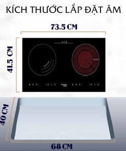 Bếp từ hồng ngoại đôi Capri CR-800HI - 6 BẾP TỪ HỒNG NGOẠI ĐÔI CAPRI CR-800HI