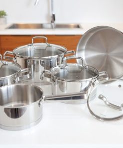 Bộ nồi Inox 9 món cao cấp Malloca SA-1503 - 5 BỘ NỒI INOX 9 MÓN CAO CẤP MALLOCA SA-1503