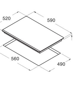 Bếp từ Cata ISB 603 WH