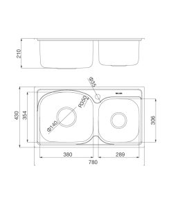 CHẬU RỬA CHÉN MALLOCA MS-1011P