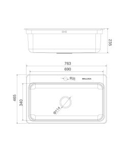Chậu rửa chén Malloca MS-1022D - 7 CHẬU RỬA CHÉN MALLOCA MS-1022D