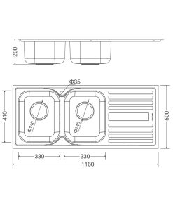 Chậu rửa chén Malloca MS-1025R NEW - 4 CHẬU RỬA CHÉN MALLOCA MS-1025R NEW
