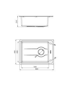 Chậu rửa chén Malloca MS-5066W - 5 CHẬU RỬA CHÉN MALLOCA MS-5066W