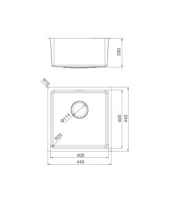 CHẬU RỬA CHÉN MALLOCA MS-6044
