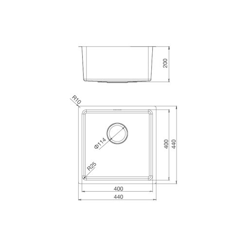 CHẬU RỬA CHÉN MALLOCA MS-6044