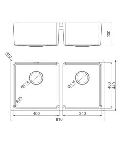CHẬU RỬA CHÉN MALLOCA MS-6081