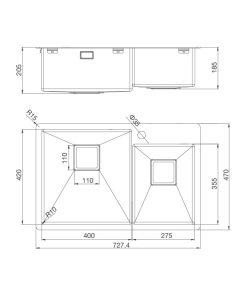 Chậu rửa chén Malloca MS-620T - 5 CHẬU RỬA CHÉN MALLOCA MS-620T