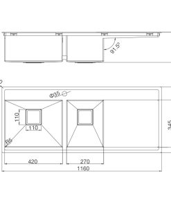 Chậu rửa chén Malloca MS-6306T - 4 CHẬU RỬA CHÉN MALLOCA MS-6306T