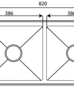 CHẬU RỬA INOX KAFF KF-GMS8245 - 5 CHẬU RỬA INOX KAFF KF-GMS8245