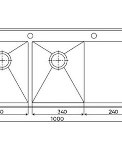Chậu rửa INOX KAFF KF-HM10045 - 4 CHẬU RỬA INOX KAFF KF-HM10045