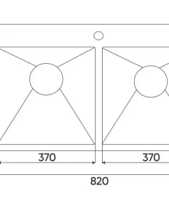 Chậu rửa INOX KAFF KF-HMS8245 - 4 CHẬU RỬA INOX KAFF KF-HMS8245