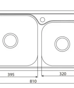 CHẬU RỬA INOX KAFF KF-P8143