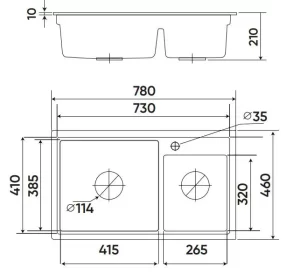 CHẬU RỬA KAFF KF-MOND-S7846