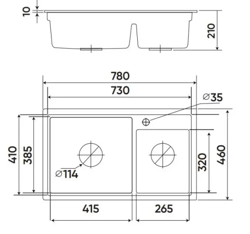 CHẬU RỬA KAFF KF-MOND-S7846