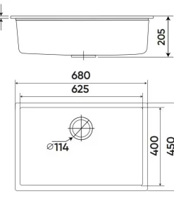Chậu rửa KAFF KF-MONDX-6845 - 5 CHẬU RỬA KAFF KF-MONDX-6845