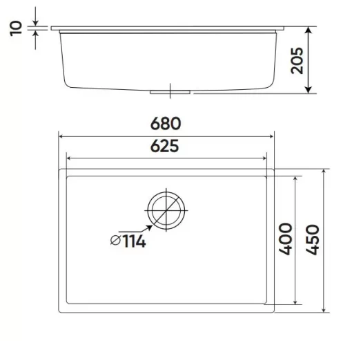 CHẬU RỬA KAFF KF-MONDX-6845