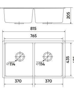 CHẬU RỬA KAFF KF-MONDX-815