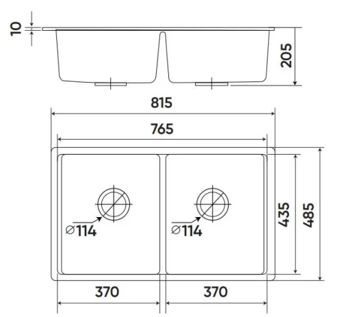 CHẬU RỬA KAFF KF-MONDX-815