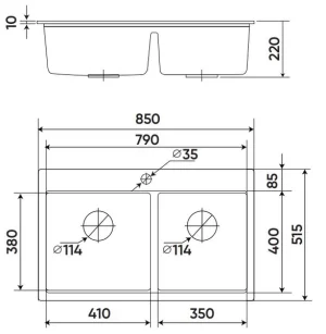 CHẬU RỬA KAFF KF-MONDY-8552S