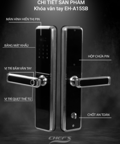 Khóa vân tay Chefs EH-A15SB - 5 CHEFS EH-A15SB