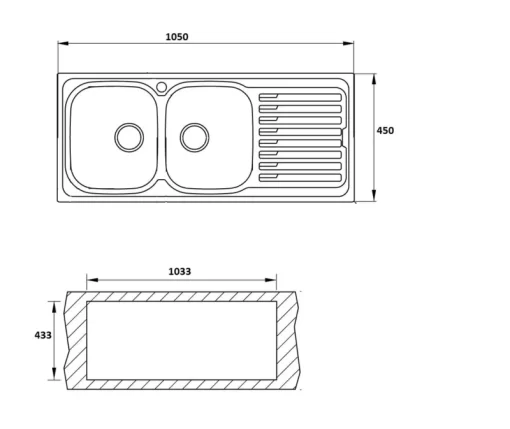 Chậu rửa Eurosun EU-10545S