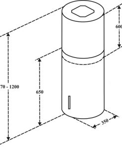 Máy Hút Mùi Đảo Chefs EH-R822E3 - 23 Chefs EH-R822E3