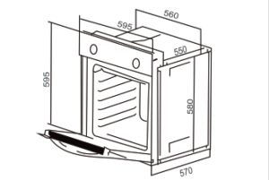 LÒ NƯỚNG ÂM TỦ CAPRI CR-666B