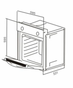 LÒ NƯỚNG ÂM TỦ ĐA CHỨC NĂNG CAPRI CR-BIE 66T3-A1