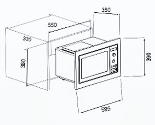 LÒ VI SÓNG ÂM TỦ CÓ NƯỚNG CAPRI CR-D25ESL-S
