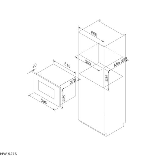 LÒ VI SÓNG ÂM TỦ MALLOCA MW 927S