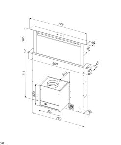 Máy Hút Mùi Âm Bàn Malloca K-3410DR - 6 MÁY HÚT MÙI ÂM BÀN MALLOCA K-3410DR
