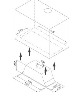 Máy Hút Mùi Âm Tủ Malloca K1153 - 5 MÁY HÚT MÙI ÂM TỦ MALLOCA K1153