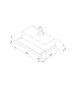 MÁY HÚT MÙI ÂM TỦ MALLOCA K1506
