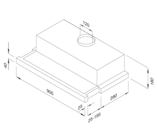 MÁY HÚT MÙI ÂM TỦ MALLOCA K1509 TC