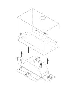 Máy hút mùi âm tủ Malloca MH 700GT - 46 MÁY HÚT MÙI ÂM TỦ MALLOCA MH 700GT