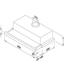 Máy hút mùi âm tủ phím cơ Malloca K1509 - 8 MÁY HÚT MÙI ÂM TỦ PHÍM CƠ MALLOCA K1509