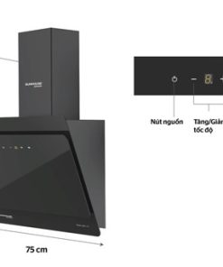 Máy hút mùi cao cấp kính vát SUNHOUSE MAMA MMB6818 70 - 5 MÁY HÚT MÙI CAO CẤP KÍNH VÁT SUNHOUSE MAMA MMB6818 70