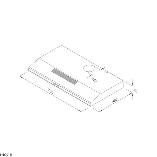 MÁY HÚT MÙI CLASSIC MALLOCA H107B